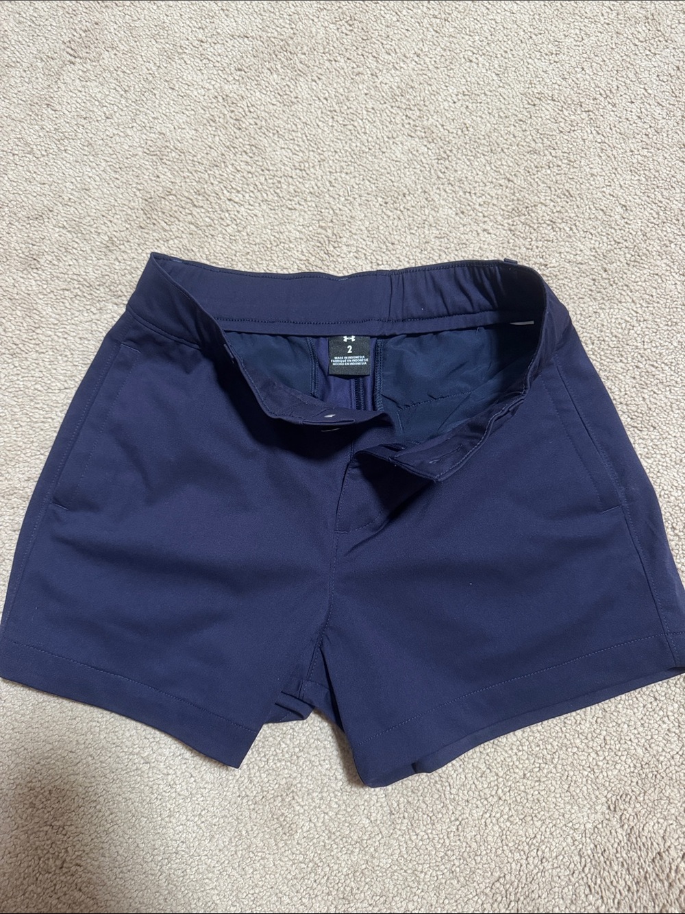 Under Armour Navy Golf Shorts for Women